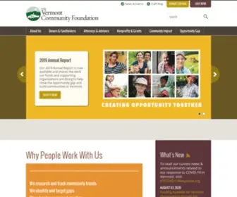 Vermontcf.org(Vermont Community Foundation) Screenshot