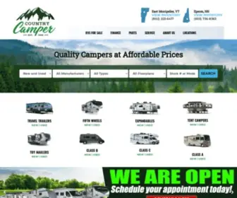 Vermontcountrycampers.com Screenshot