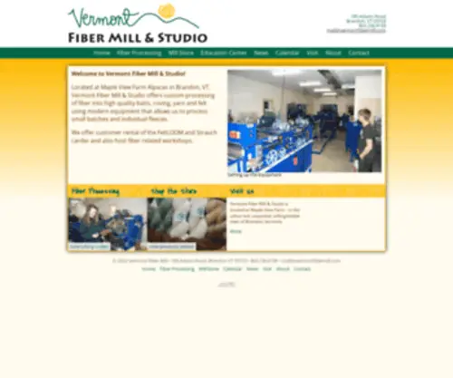 Vermontfibermill.com(Vermont Fiber Mill) Screenshot