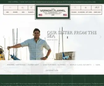 Vermontflannel.com(The Vermont Flannel Company) Screenshot