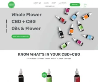 Vermonthemphealth.com(Whole Flower CBD) Screenshot