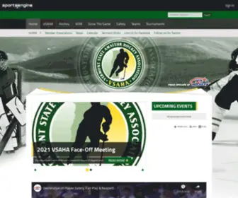 Vermonthockey.org(Vermont State Amateur Hockey Association) Screenshot