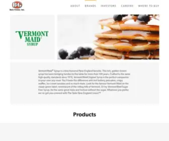 Vermontmaid.com(Pancake Syrup) Screenshot