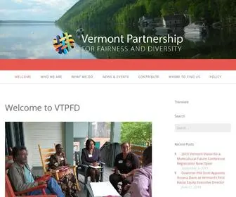 Vermontpartnership.org(Ensuring Vermont's future as the epicentre for diversity) Screenshot