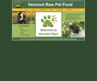 Vermontrawpetfood.com(Vermont Raw) Screenshot