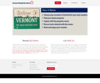 Vermontrentalsbyowner.com(Vermont Rentals by Owner) Screenshot