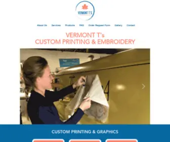 Vermontts.com(Vermont T's) Screenshot