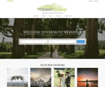 Vermontweddings.com(Your Complete Vermont Wedding Planning Resource) Screenshot