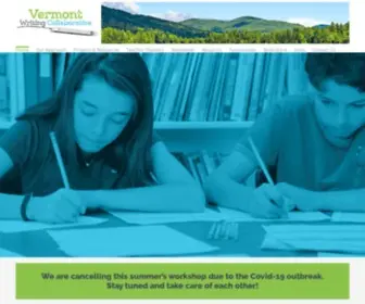 Vermontwritingcollaborative.org(Writing for Understanding) Screenshot