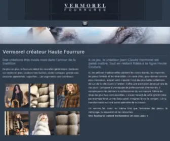 Vermorel-Fourrures.com(Atelier et boutique de fourrure haute couture du créateur Jean) Screenshot