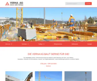 Verna-AG.ch(DIE VERNA AG BAUT GERNE FÜR SIE) Screenshot