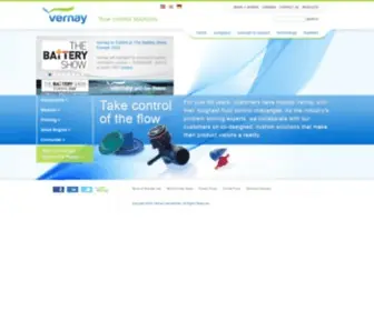 Vernay.com(Flow control solutions) Screenshot