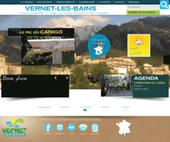 Vernet-Les-Bains.fr(Vernet Les Bains) Screenshot