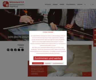 Vernetzt-Wachsen.de(Mittelstand-Digital Zentrum Magdeburg Startseite) Screenshot