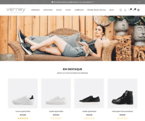 VerneyStore.com(Sustaintable Shoes) Screenshot