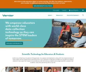 Vernier.com(Science Probeware & Experiment Software for Teachers) Screenshot
