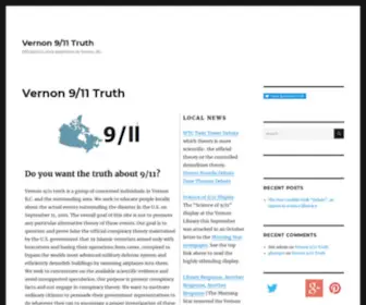 Vernon911Truth.org(Official 9/11 story skepticism in Vernon) Screenshot