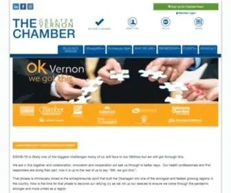 Vernonchamber.ca(Greater Vernon Chamber of Commerce) Screenshot