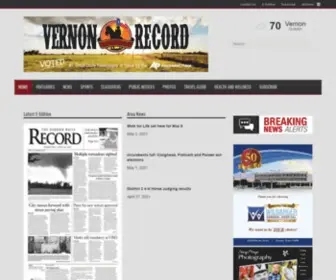 Vernonrecord.com(Vernon, TX) Screenshot