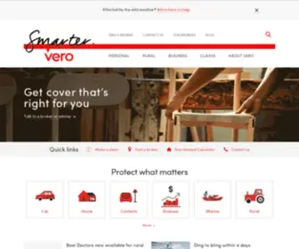 Vero.co.nz(Vero Insurance New Zealand) Screenshot