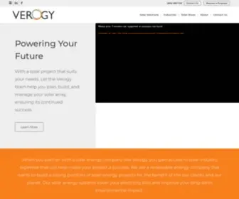 Verogy.com(Solar Services That Fuel Your Future) Screenshot