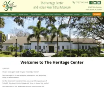 Veroheritage.org(Vero Heritage Inc) Screenshot