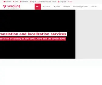 Veroling.com(Multilingual solutions for business) Screenshot