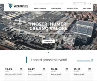Veronafiere.eu(Fiere, Eventi, Manifestazioni e Congressi a Verona) Screenshot