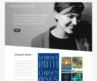 Veronicarothbooks.com(Veronica Roth) Screenshot