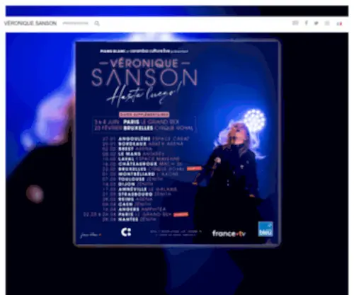 Veronique-Sanson.net(Véronique) Screenshot