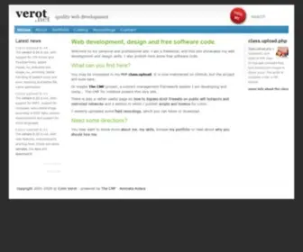 Verot.net(Web development) Screenshot