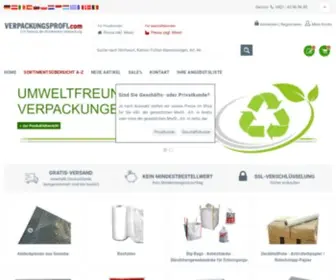 Verpackungsprofi.com(Und Transportverpackungsmittel aller Art direkt vom Profi) Screenshot