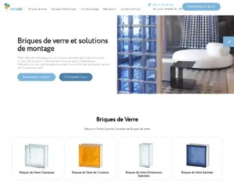 Verrelab.com(Briques de verre et pose pour intérieur et extérieur) Screenshot