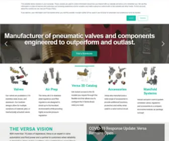 Versa-Valves.com(Main) Screenshot