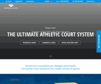 Versacourt.com(Court Tile for Outdoor Basketball Courts & More) Screenshot