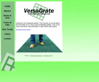 Versagrate.com(VersaGrate Fiberglass Grating) Screenshot