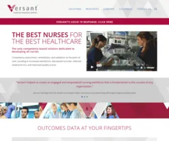 Versant.org(Home) Screenshot