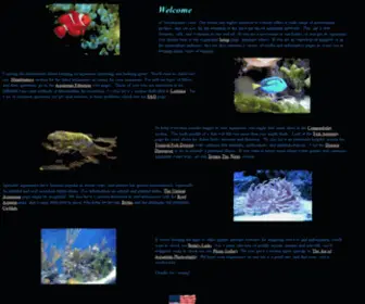Versaquatics.com(Aquarium Information Website) Screenshot
