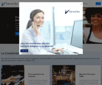 Versatecenlinea.com(Somos una empresa procesadora certificada con franquicias internacionales) Screenshot