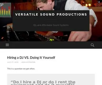 Versatilesoundproductions.com(Versatile Sound Productions) Screenshot