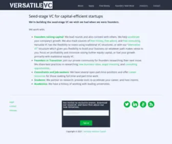 Versatilevc.com(Versatile Venture Capital) Screenshot