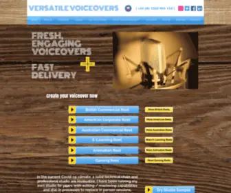 Versatilevoiceovers.com(Paul Mclaughlin) Screenshot