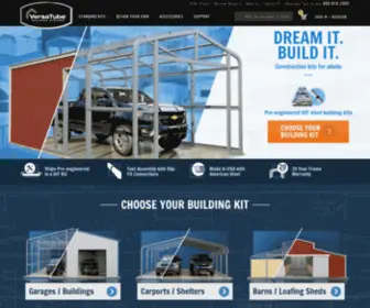 Versatube.org(DIY Steel Building Kits) Screenshot