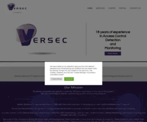 Versec.co.za(Versec) Screenshot