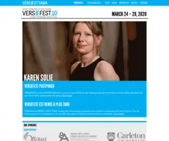 Versefest.ca(VersefestA World of Poetry in Ottawa) Screenshot