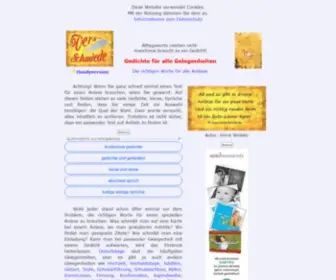 Verseschmiede.com(Gedichte, Verse, Sprüche, Reden) Screenshot