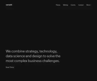 Versett.com(A leading consulting firm specialized in digital transformation) Screenshot