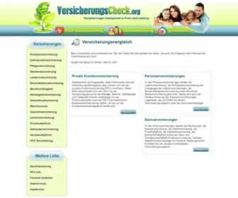 Versicherungscheck.org(Versicherungsvergleich) Screenshot