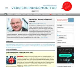 Versicherungsmonitor.de(Herbert Frommes Versicherungsmonitor) Screenshot