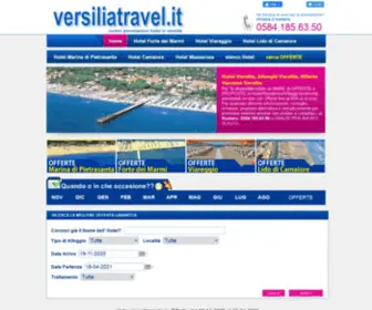 Versiliatravel.it(Hotel Versilia) Screenshot